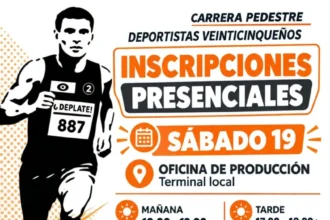 La Carrera Pedestre Deportistas Veinticinqueños abre sus inscripciones presenciales este sábado