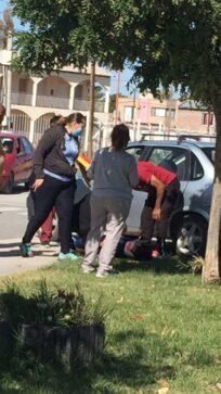 Catriel: accidente de tránsito en la nueva rotonda 3 ac colectora1