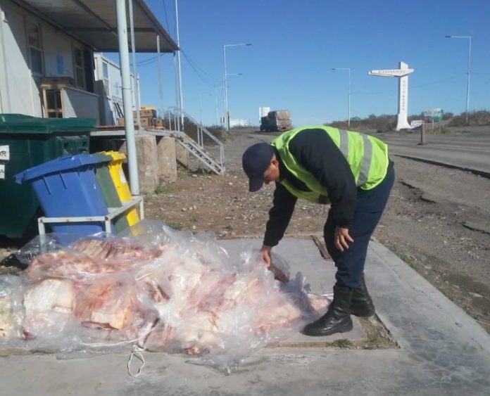 Puente Dique: decomisan 350 kilos de carne