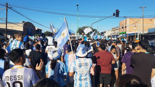 Catriel: festejos por Argentina
