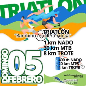 Regresa el clasico Triatlón «Bambino Aguilera Souza»