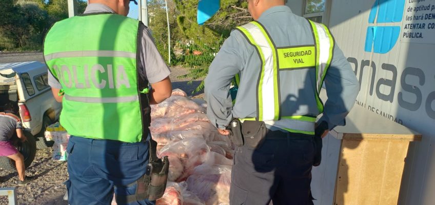 , Secuestran 900 kilos de carne vacuna en un operativo realizado en Catriel