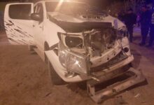 Catriel: accidente entre camioneta y micro
