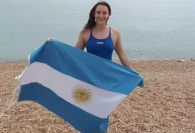 Ailén Lascano, primera Rionegrina en cruzar el Canal de la Mancha