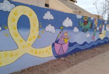 Catriel: mural para concientizar sobre la lucha contra el cáncer infantil