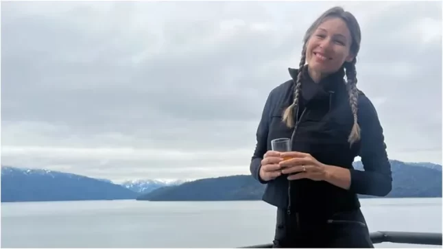 Pampita de vacaciones en la región