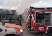 Catriel: se incendió un quincho. Pérdidas materiales