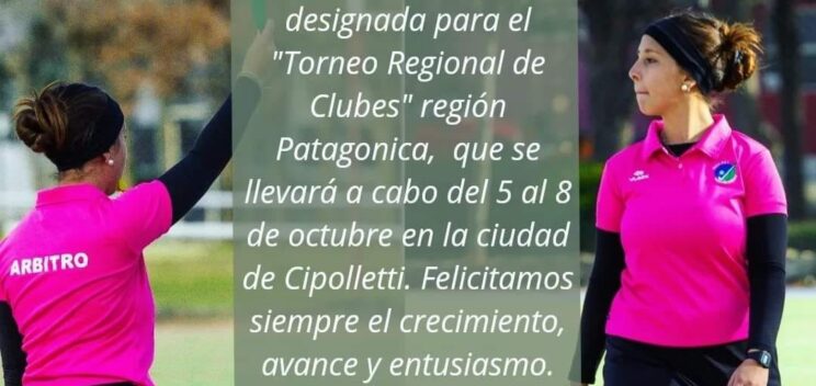 Fiorella Franzese elegida para arbitrar en el regional de Hockey