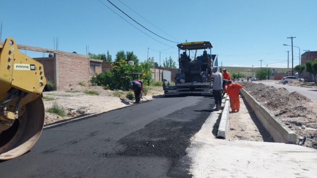 Última etapa de la obra de pavimentación en Bº Preiss