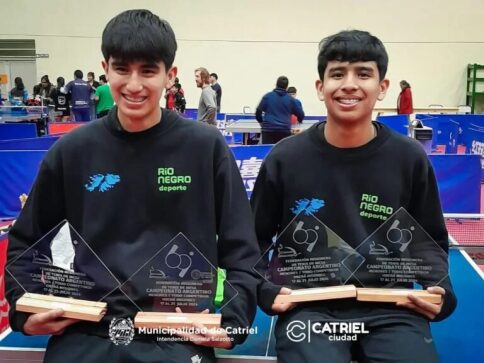 Catriel tiene Subcampeones Nacionales en Tenis de Mesa