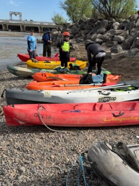Gran cierre de año para los kayakistas de la región en aguas del Colorado