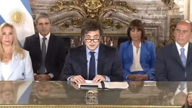 Un año de Gobierno: Milei habló en cadena nacional