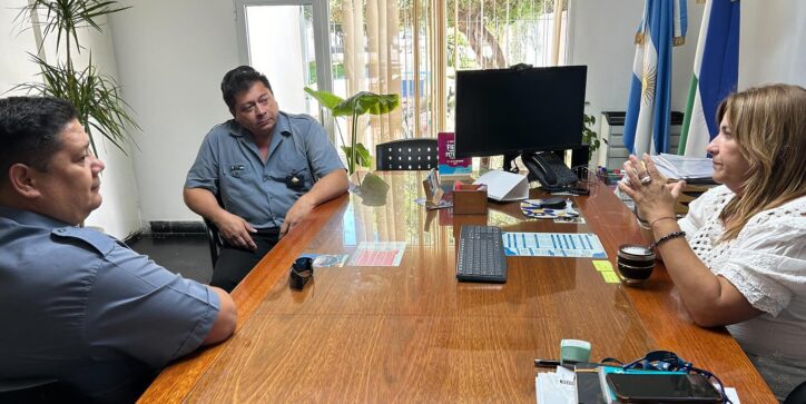 Salzotto recibió al nuevo jefe de la comisaría 9°