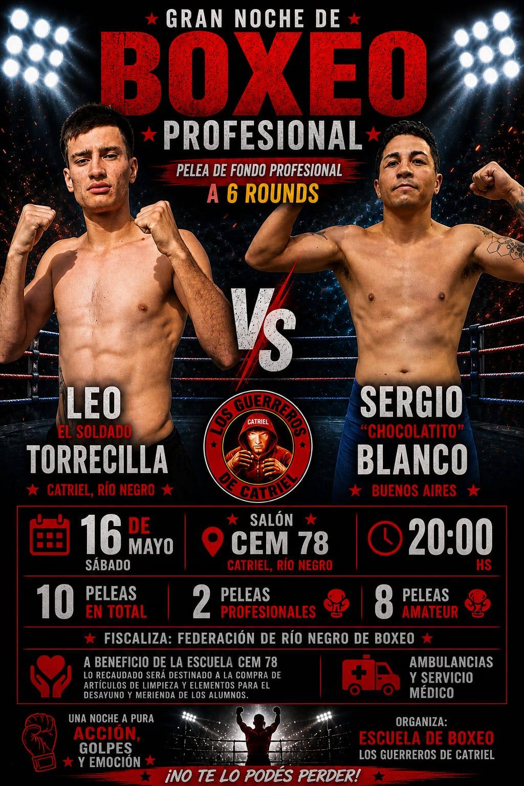 La ciudad será sede de la primera velada Boxistica del año con 14 combates entre profesionales y amateurs