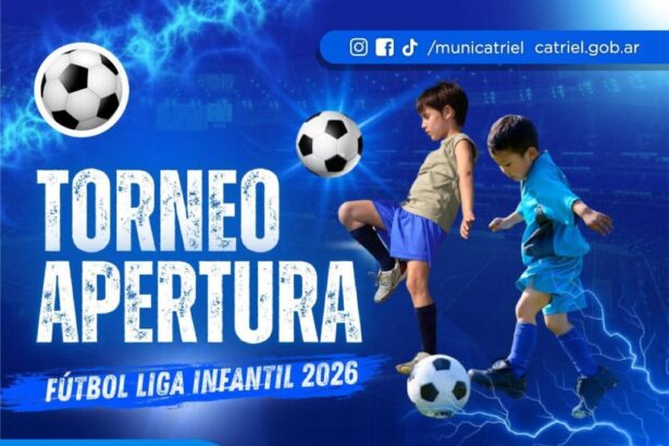 Este sábado comienza el Torneo Apertura de la Liga Municipal Infantil 2026