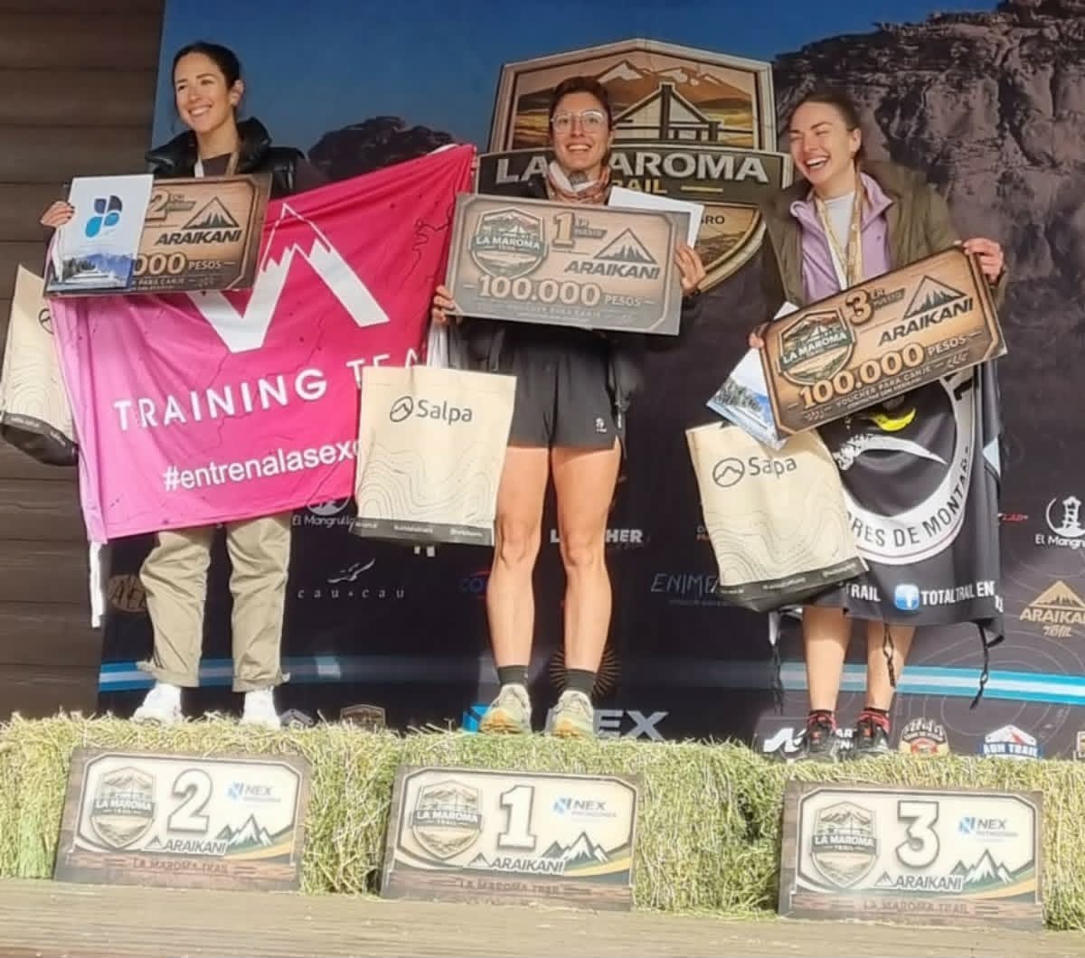 Corredores de Catriel se destacaron en la primera edición de “La Maroma Trail” en Villa Llanquín