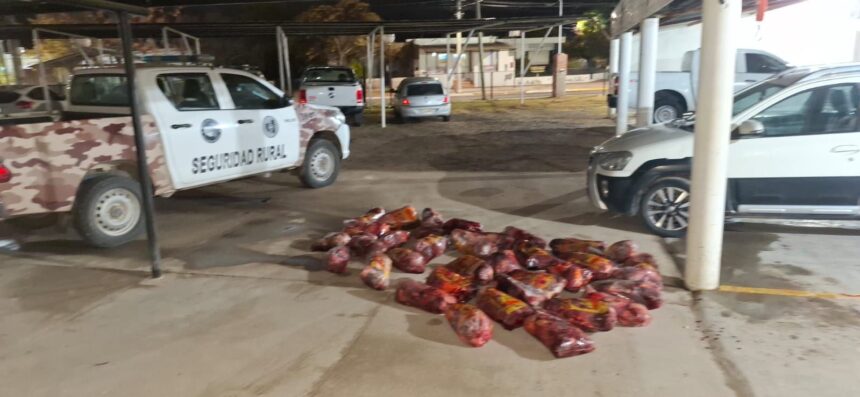 25 de Mayo: Secuestran casi 400 kilos de carne equina y detienen a un hombre por resistencia a la autoridad