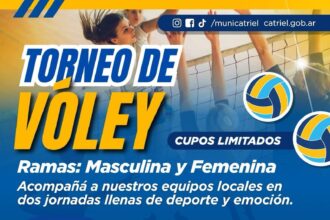 Catriel será sede de un importante torneo de vóley con participación regional