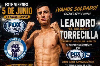 Los Guerreros de Catriel tendrán un fin de semana clave: Torrecilla pelea por Fox Sports y Gutiérrez se presenta en General Conesa