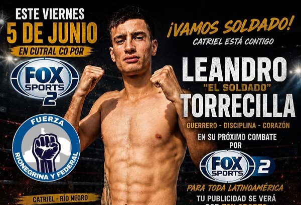 Los Guerreros de Catriel tendrán un fin de semana clave: Torrecilla pelea por Fox Sports y Gutiérrez se presenta en General Conesa