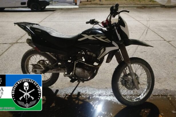 Catriel: Control policial recuperó una moto con pedido de secuestro