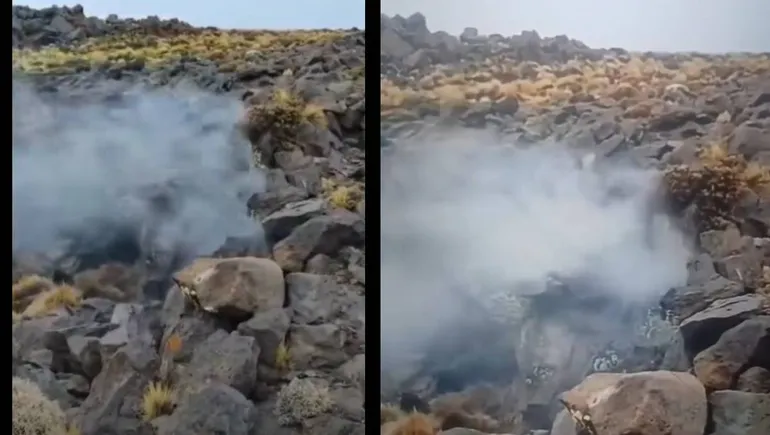 Auca Mahuida: descartan la reactivación del volcán neuquino