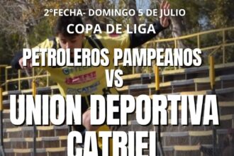 La Unión Deportiva Catriel debuta en la Copa de la Liga con una exigente visita a 25 de Mayo