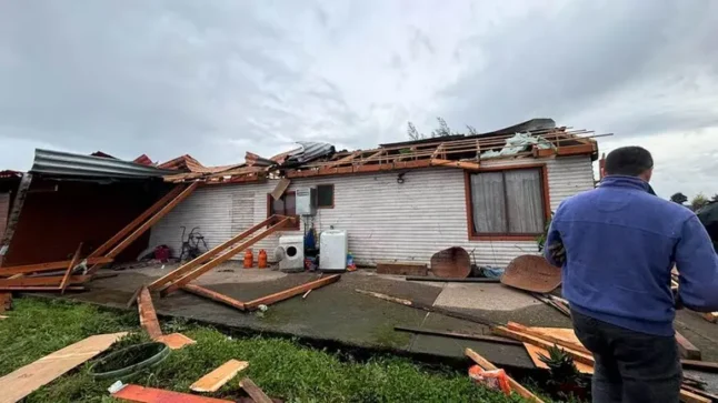 Tornado en Chile, cerca del límite con Neuquén: vientos de 178 km/h, viviendas arrasadas y heridos