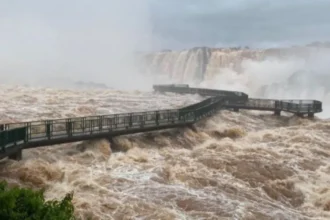 Las Cataratas del Iguazú registraron una crecida extraordinaria