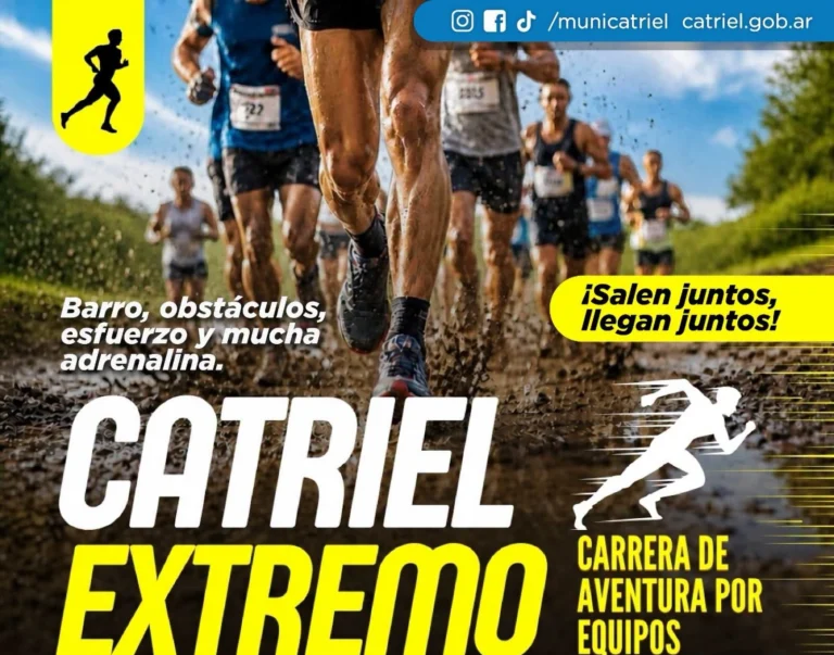 Catriel Extremo: llega una desafiante carrera de aventura por equipos con barro, obstáculos y adrenalina