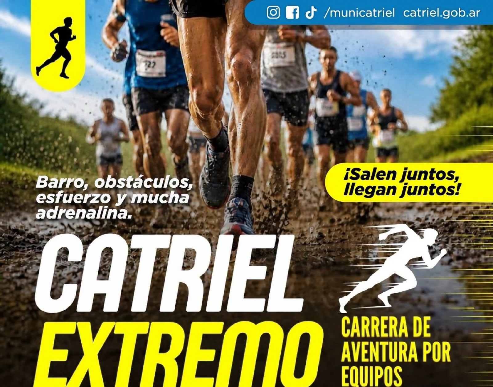 Catriel Extremo: llega una desafiante carrera de aventura por equipos con barro, obstáculos y adrenalina
