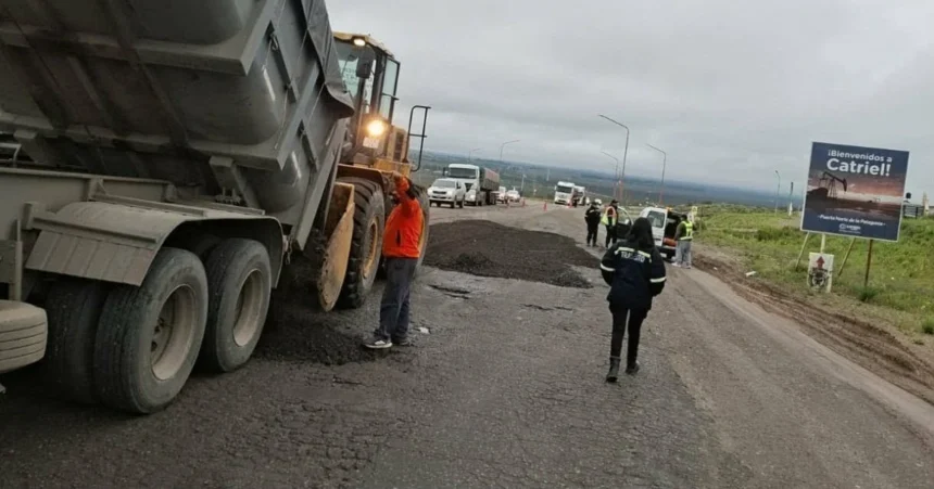 Ruta 151. Precaución: tareas de bacheo cerca de Catriel