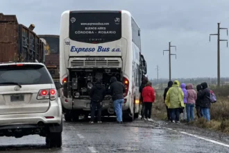 Ruta 151: asistieron a un colectivo varado que bloqueaba la vía