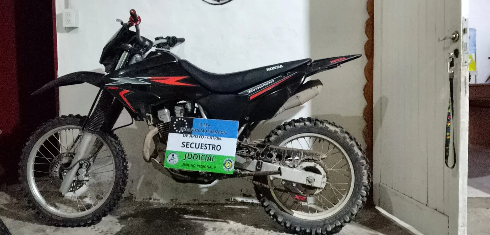 Catriel: secuestraron una motocicleta con pedido vigente por hurto